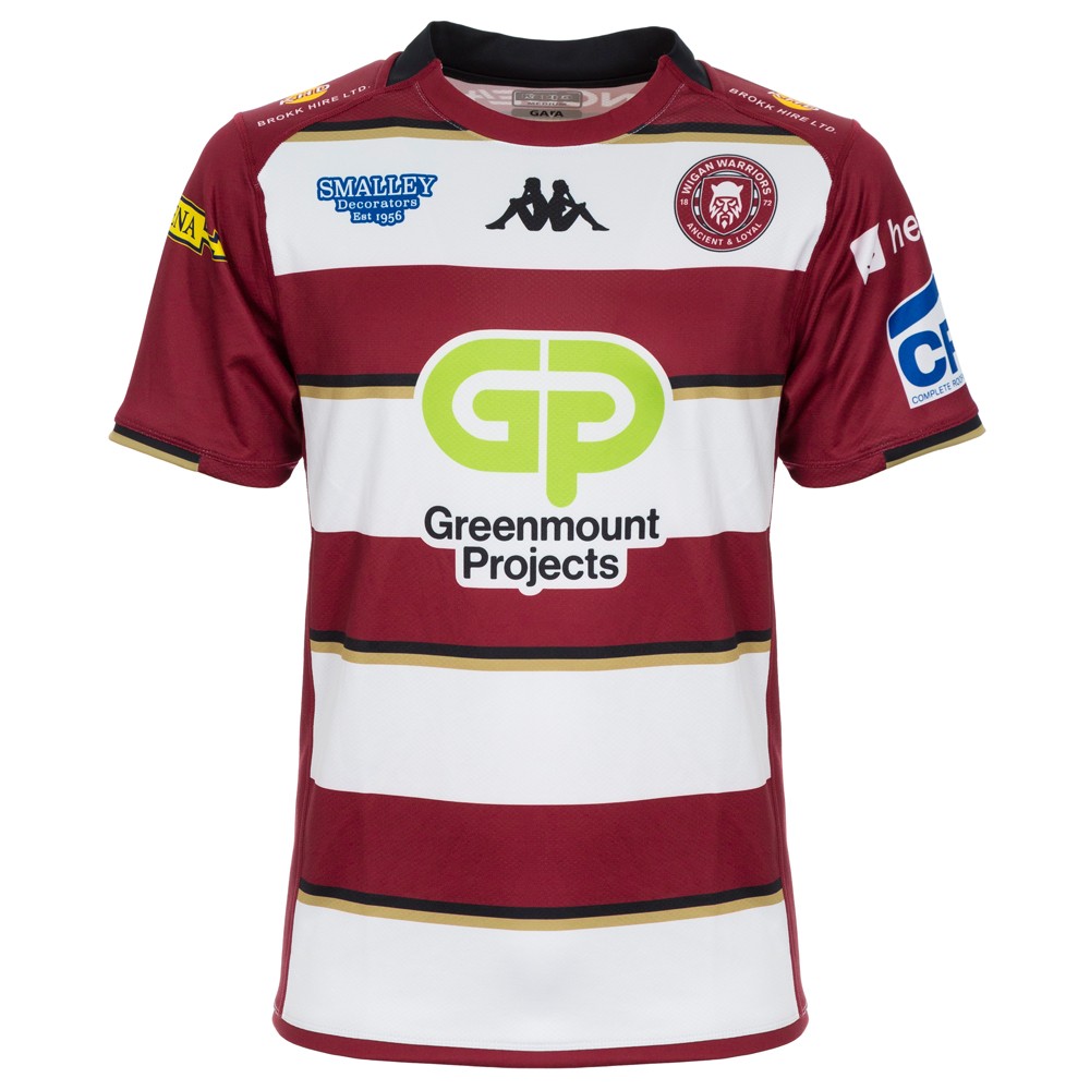 WIGAN WARRIORS RUGBY JERSEY 2016-2017 ORIGINAL SIZE XL