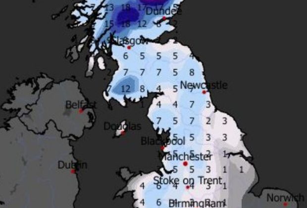 Snow Storm Weather Forecast UK